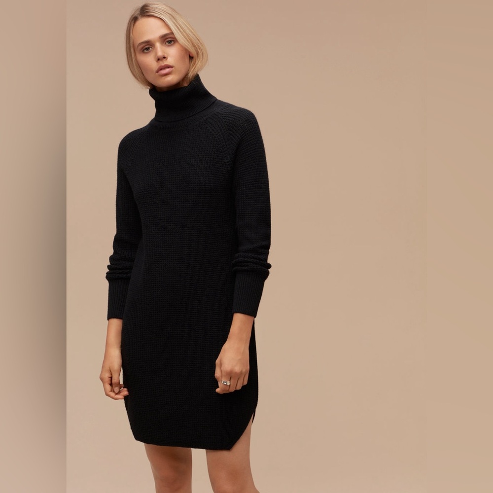Aritzia! ❤️ Wilfred Free | Bianca Sweater Dress, 100% merino wool, turtleneck